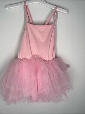 💜3/$15 Pink Camisole Ballet Dance Tutu Leotard Dress - Girls Size XS